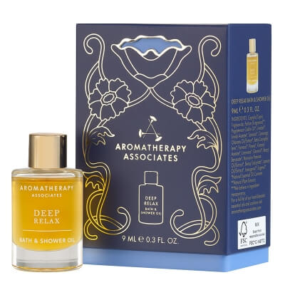 Aromatherapy Associates A Gift Of Relaxation - Deep Relax Bath And Shower Oil Głęboko relaksujący olejek do kąpieli 9 ml