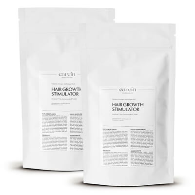 Carein Hair Growth Stimulator - Refill x 2 ZESTAW Telogenowe wypadanie włosów - uzupełnienie 90 kaps x 2