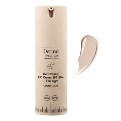 Dermomedica DermVitality CC Cream SPF 50 Koloryzujący krem korygujący z bardzo wysoką ochroną UVA/UVB i właściwościami pielęgnacyjnym (kolor Fair Light)