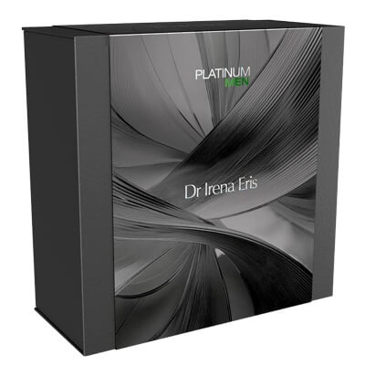Dr Irena Eris Platinum Men 2026 ZESTAW Żel do mycia ciała i włosów 200 ml + Balsam po goleniu 50 ml + Krem 50 ml