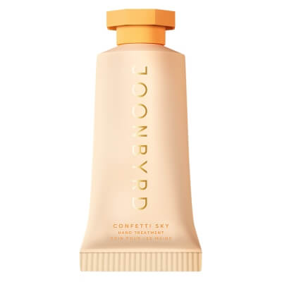 Joonbyrd Confetti Sky Hand Treatment Intensywny krem do rąk o nutach zapachowych drzewa sandałowego, czekolady, kokosa, róży i anyżu 25 ml