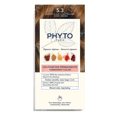 Phyto Hair Dye Farba do włosów - jasny złoty kasztan (kolor 5.3 Chatain Clair Dore) 1 szt