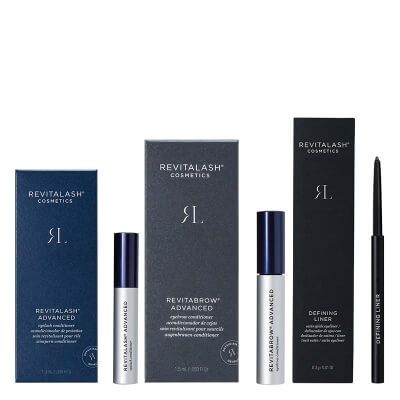 Revitalash RevitaLash + RevitaBrow ZESTAW Odżywka stymulująca wzrost rzęs 1,0 ml + Odżywka stymulująca wzrost brwi 1,5 ml + Eyeliner (ciemnobrązowa) 0,3 g