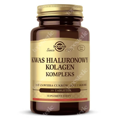 Solgar Kwas Hialuronowy Kolagen Kompleks 30 tabletek