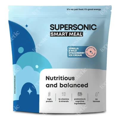 Supersonic Smart Meal Pełnowartościowy posiłek o smaku lodów waniliowych z dziką truskawką 1300 g