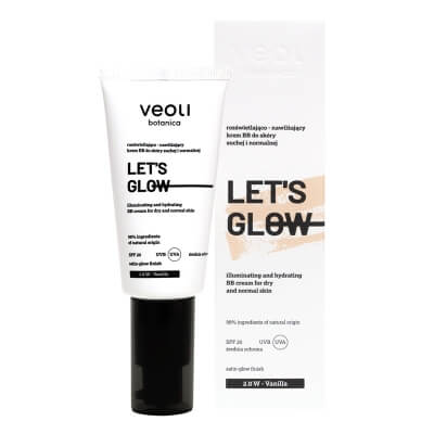 Veoli Botanica Let\'s Glow Rozświetlająco-nawilżający lekki krem BB (2.0 Kolor Vanilla ) 30 ml