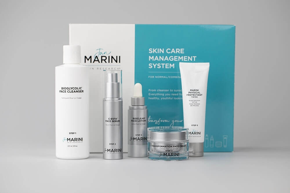 Marini SkinSolutions Skin Care Management System™ Tinted ZESTAW Przeciwzmarszczkowy dla skóry normalnej i mieszanej 1 szt