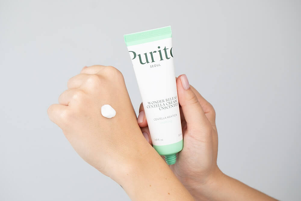 Purito Seoul Wonder Releaf Centella Cream Unscented Bezzapachowy krem z ekstraktem z wąkroty azjatyckiej 50 ml