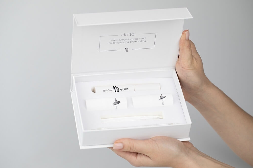 Nanobrow Lamination Kit ZESTAW Krok 2 - Utrwalacz 5 ml + Krok 1 - Płyn liftingujący do brwi 5 ml + Klej-żel do brwi 7 ml + Pędzelek 1 szt + Szczoteczka 1 szt.