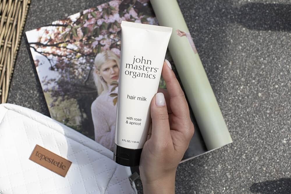 John Masters Organics Hair Milk With Rose And Apricot Mleczko do włosów z różą i morelą 118 ml
