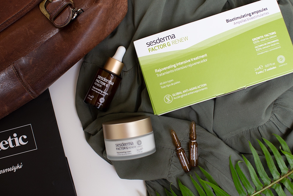 Sesderma Factor G Biostimulating Ampoules Ampułki biostymulujące 7 x 2mlSesderma Factor G - Rejuvenating Serum Serum z pęcherzykami lipidowymi 30 mlSesderma Factor G - Rejuvenating Cream Regenerujący krem przeciwstarzeniowy 50 ml