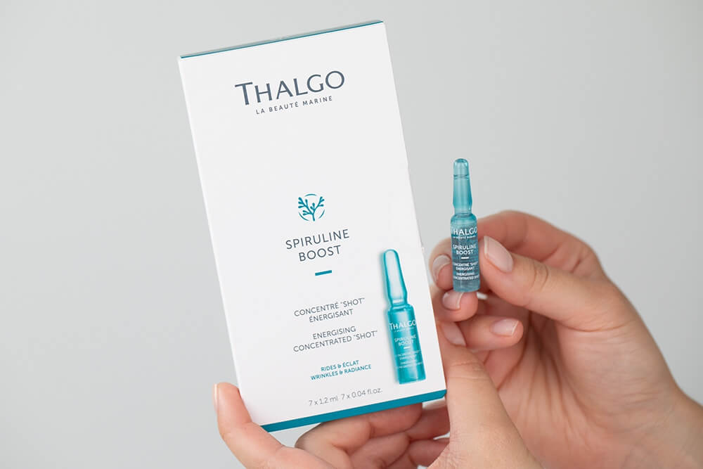 Thalgo Energising Concentrated Shot Energetyzujący koncentrat ze spiruliną w ampułkach 7x 1,2 ml