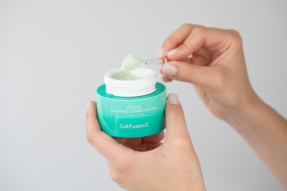 Cell Fusion C Cica Calming Down Cream Kojący krem zapewnia natychmiastową ulgę i redukcję podrażnień 50 ml