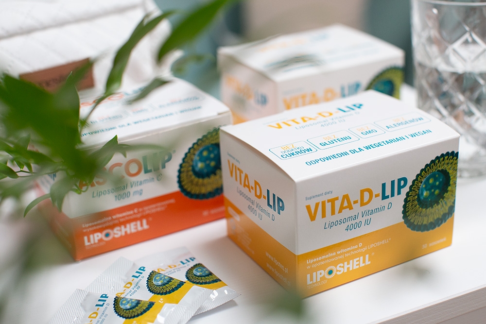 Ascolip Vita-D-LIP 4000 IU Liposomalna witamina D 30 saszetekAscolip Liposomal Vitamin C 1000 mg Wysokowydajna liposomalna witamina C, 30x5 g