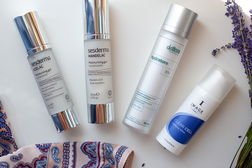 Sesderma Azelac Moisturizing Gel Żel do twarzy 50 mlSesderma Mandelac Żel nawilżający 50 mlDottore Hydratore 5 % Intensywnie nawilżający krem z 5 % kwasem migdałowym 50 mlImage Skincare Clarifying Lotion Lekki krem regulujący pracę gruczołów łojowych 50 ml