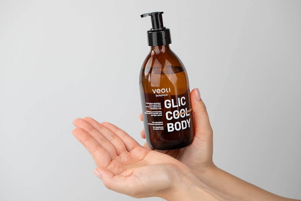 Veoli Botanica Glic Cool Body Złuszczająco - regulujący żel do mycia ciała 280 ml