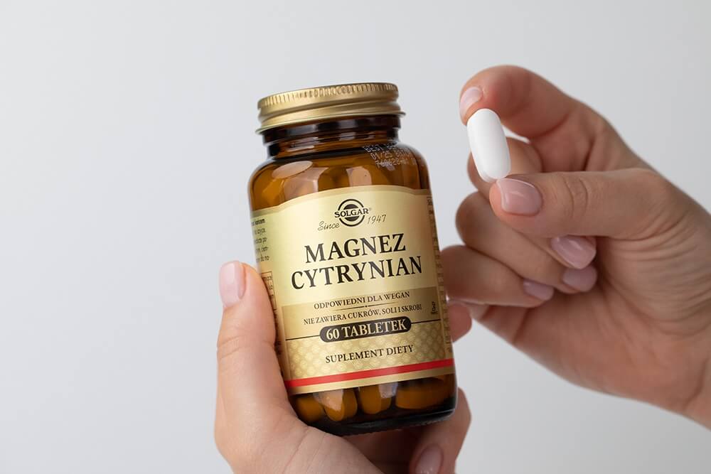 Solgar Magnez Cytrynian Suplement diety 60 tabletek