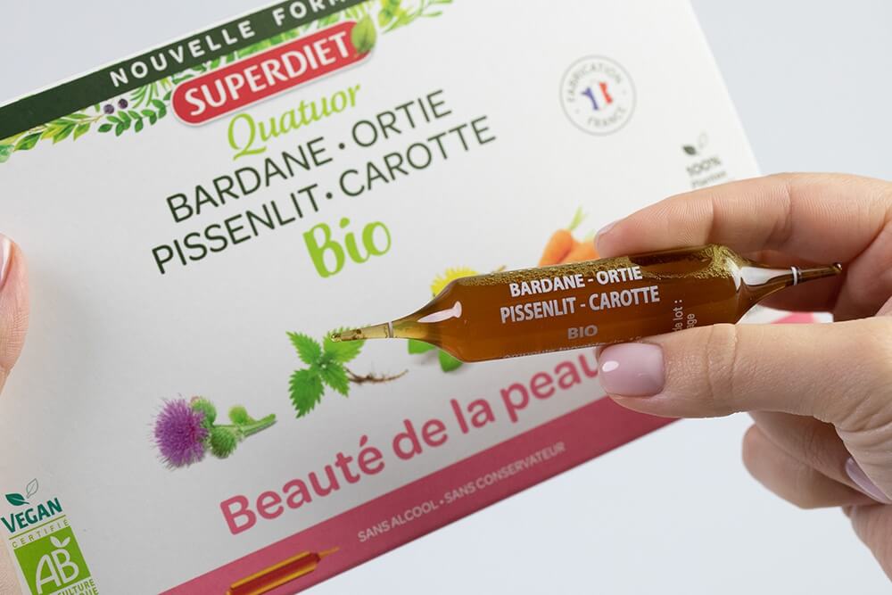 Super Diet Bardane Beaute Peau Suplement diety 20x15 ml