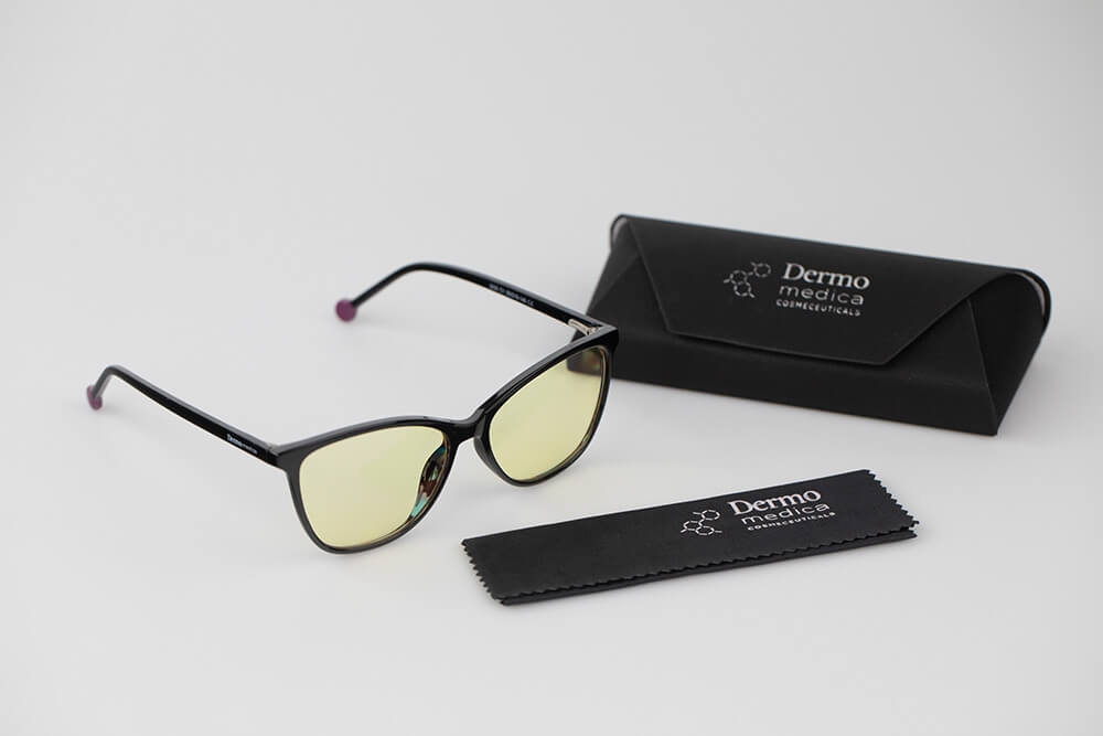 Dermomedica Glasses Yellow Basic Okulary z soczewkami wspierającymi rytm okołodobowy 1 szt