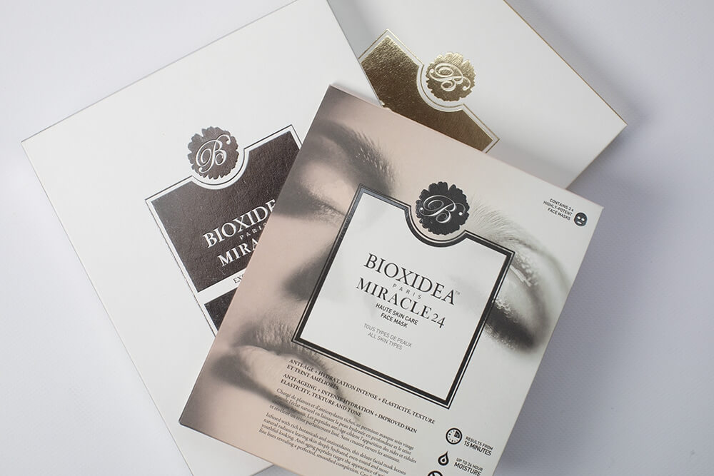 Bioxidea Mirage 48 Excellence Gold ZESTAW Maska na twarz nawilżająco - przeciwstarzeniowa 3 szt.Bioxidea Mirage 48 Excellence Diamond ZESTAW Maska na twarz nawilżająco - kojąca 3 szt.Bioxidea Miracle 24 Face Mask ZESTAW Maska na twarz nawilżająco - liftingująca 3 szt.