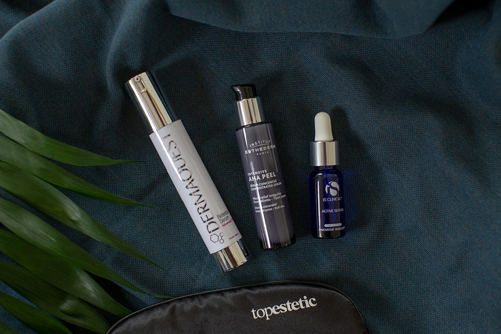 iS Clinical Active Serum Serum przeciwzmarszczkowe 15 mlDermaquest Retexture Serum Specjalistyczne serum z kwasem glikolowym [5%], retinolem [1%] i heksylorezorcynolem [1%] 29,6 mlEsthederm Intensive Aha Peel Serum Serum z kwasami AHA dla skóry tłustej i mieszanej 30 ml