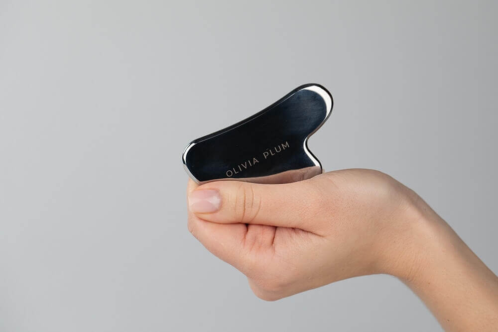Olivia Plum Cryo Gua Sha Płytka ze stali nierdzewnej 1 szt