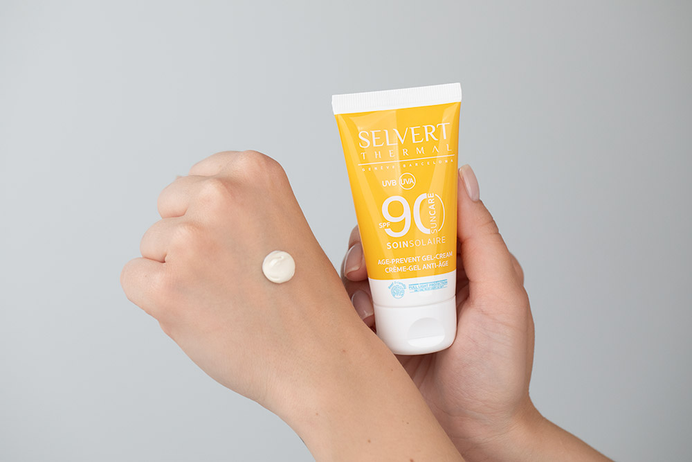 Selvert Thermal Age Prevent Gel-Cream SPF 90 Żel-krem do twarzy z barierą ochronną 50ml