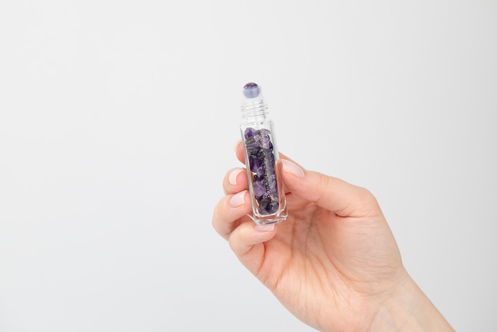 Crystallove Buteleczka Z Kryształami Na Olejek Ametyst 10 ml