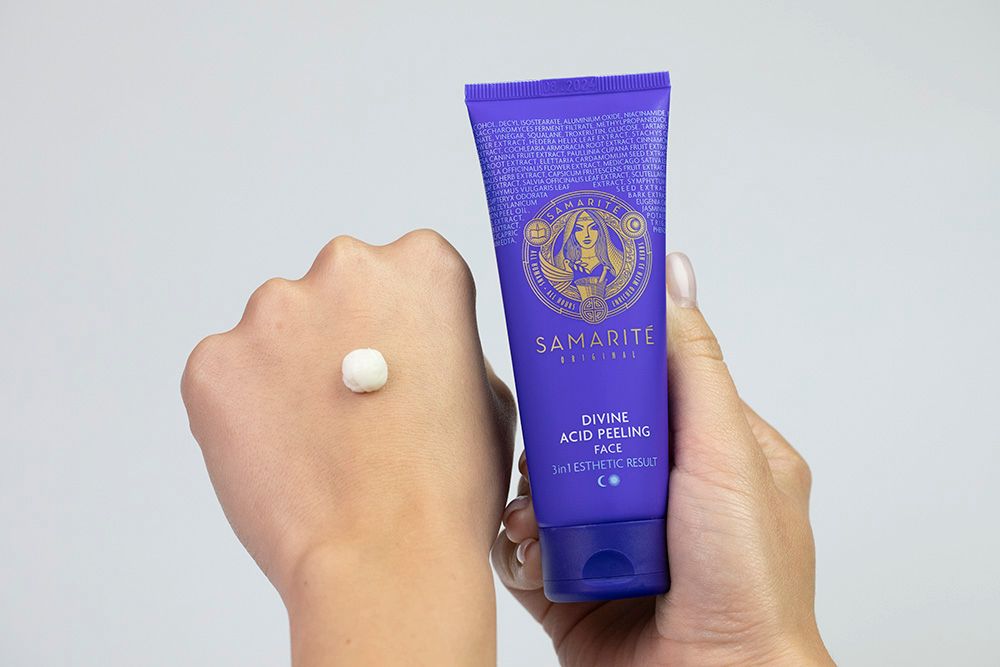 Samarite Divine Acid Peeling Peeling do twarzy oczyszczająco – pielęgnacyjny 3w1, 75 ml