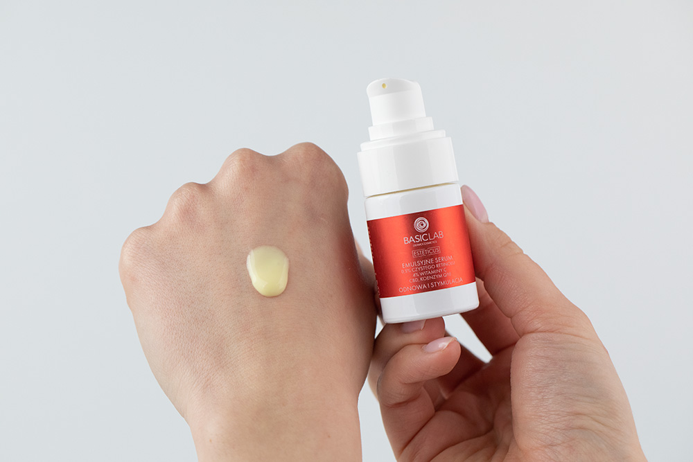 BasicLab Odnowa i Stymulacja Serum z czystym retinolem 0,5%, 15 ml