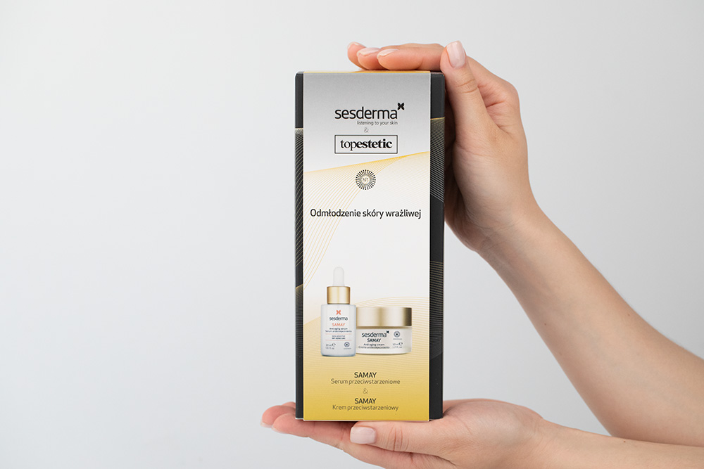 Sesderma Samay Cream + Samay Serum ZESTAW Krem przeciwstarzeniowy 50 ml + Serum przeciwstarzeniowe 30 ml Kartonik
