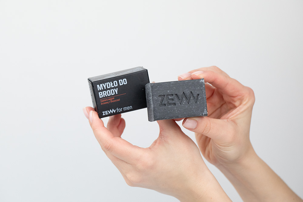 Zew For Men Mydło Do Brody Zawiera węgiel drzewny z Bieszczad 85 ml