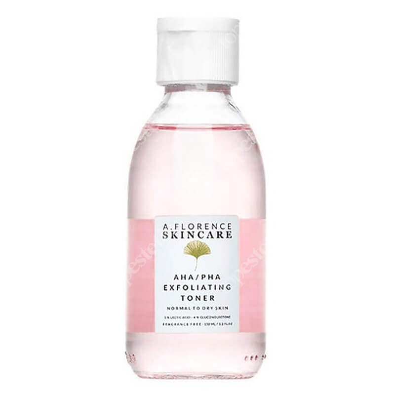 A.Florence Skincare AHA/PHA Exfoliating Toner Złuszczający tonik z 5% kwasem mlekowym i 4% glukonolaktonem 150 ml