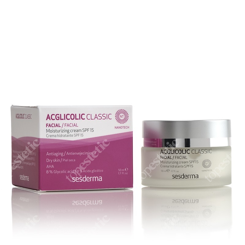 Sesderma Acglicolic Classic Krem nawilżający SPF 15 50 ml