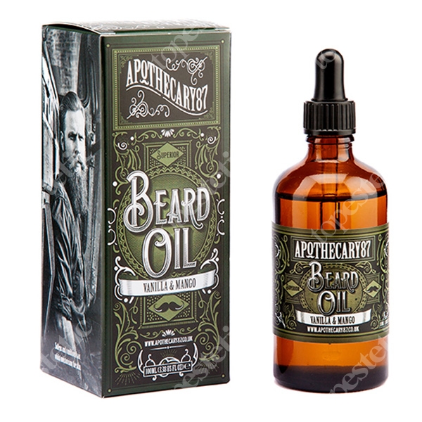 Apothecary 87 Beard Oil Mango &amp; Vanilla Olejek do brody o zapachu mango i wanilii 100 ml