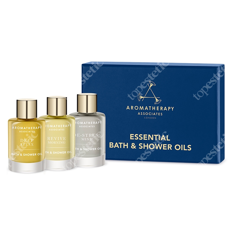 Aromatherapy Associates Essentials Bath &amp; Shower Oils Trio ZESTAW 3 olejków do kąpieli i pod prysznic 3 x 9 ml