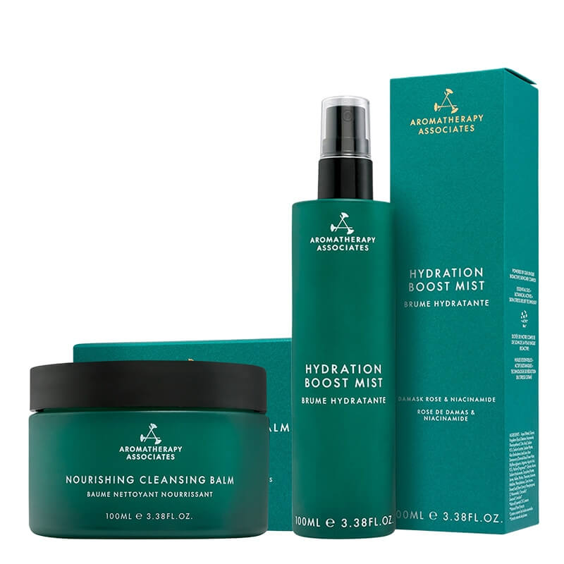 Aromatherapy Associates Perfect Skin ZESTAW Odżywczy balsam oczyszczający 100 ml + Mgiełka zwiększająca nawilżenie 100 ml