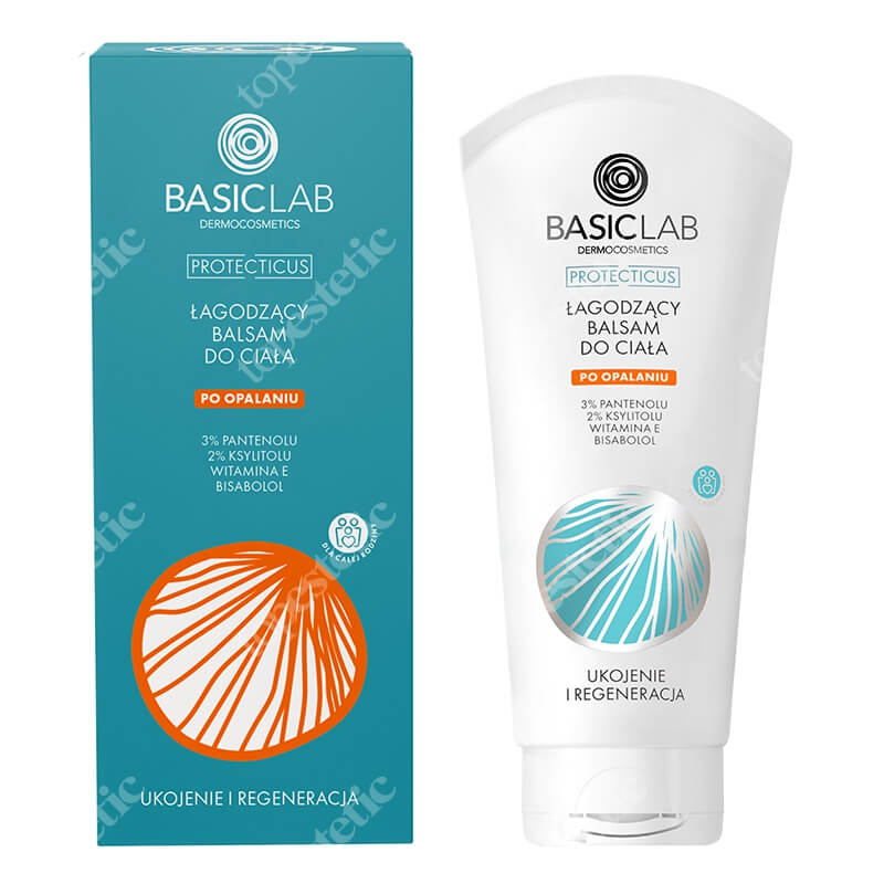 BasicLab Ukojenie i Regeneracja Łagodzący balsam do ciała po opalaniu 100 ml