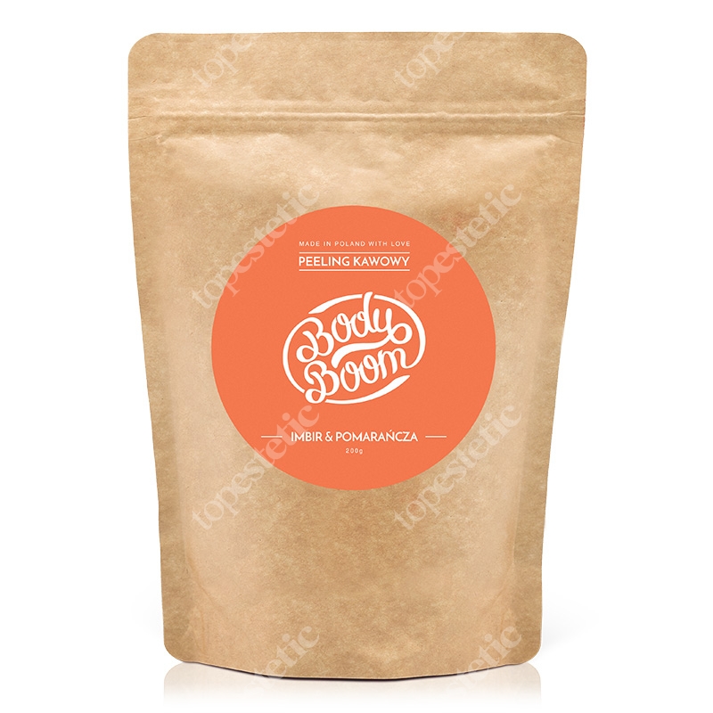 Body Boom Ognisty Duet Imbir &amp; Pomarańcza Peeling kawowy 200 g