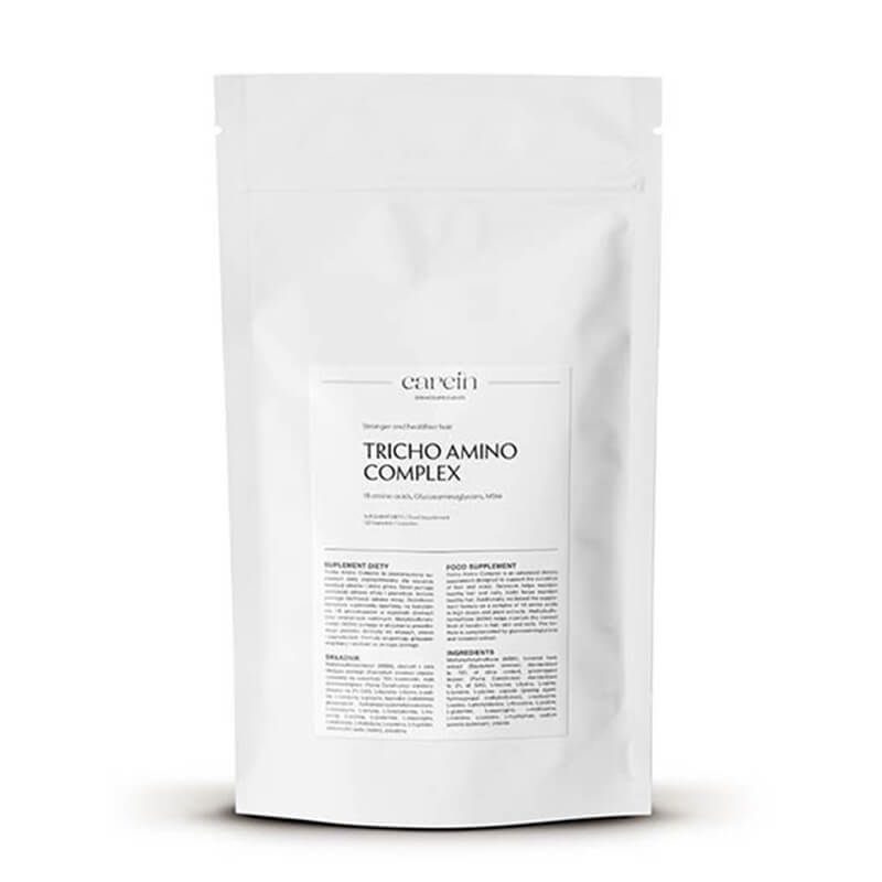 Carein Tricho Amino Complex - Refill Wzmocnienie cienkich, łamliwych włosów - uzupełnienie 120 kapsułek