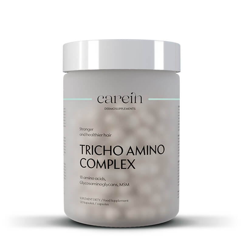 Carein Tricho Amino Complex Wzmocnienie cienkich, łamliwych włosów 120 kapsułek