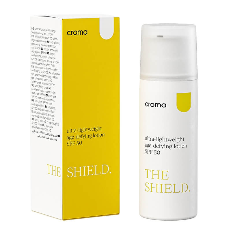 Croma The Shield – Ultra-Lightweight Lotion SPF 50 Ultralekki balsam przeciwstarzeniowy 50 ml