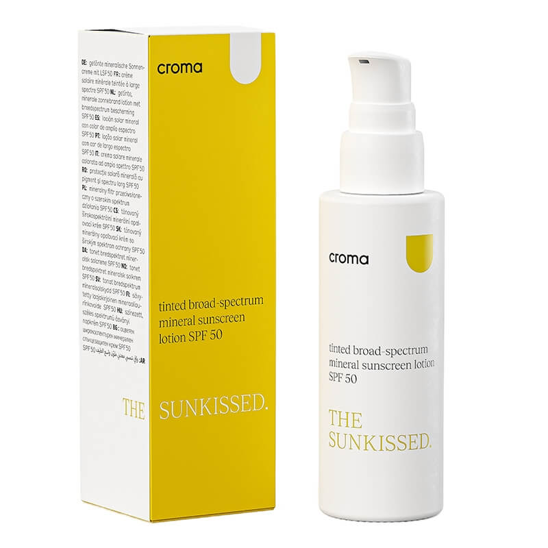 Croma The Sunkissed Mineral Sunscreen SPF 50 Koloryzujący mineralny krem przeciwsłoneczny 50 ml