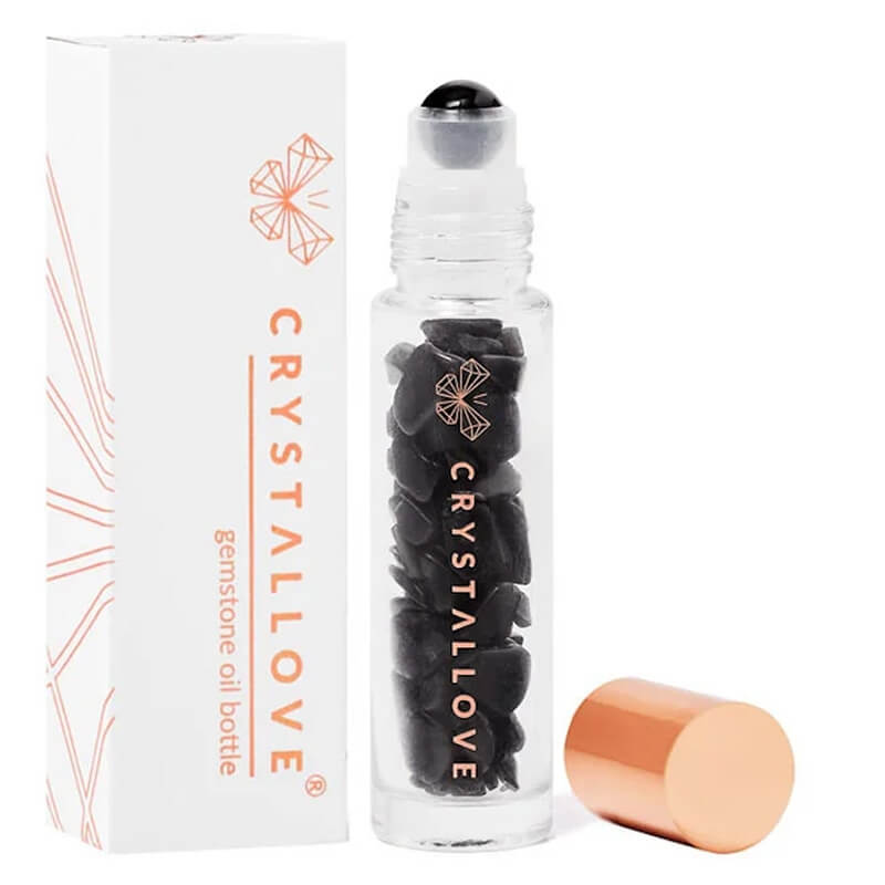 Crystallove Buteleczka Z Kryształami Na Olejek Czarny Obsydian 10 ml