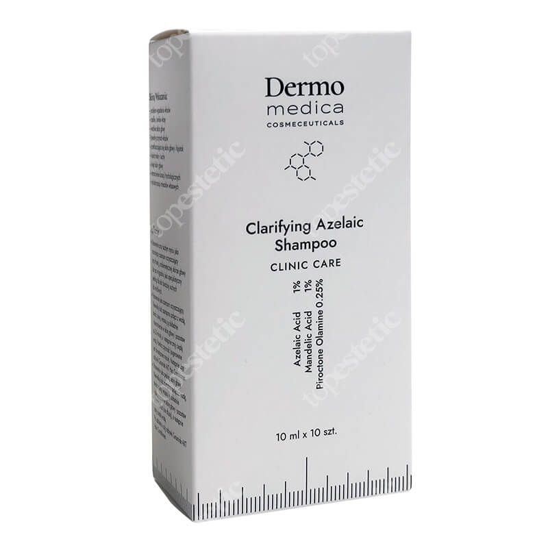 Dermomedica Clarifying Azelaic Shampoo Travel Szampon oczyszczający z kwasem azelainowym, migdałowym i piroktolaminą 10 x 10 ml