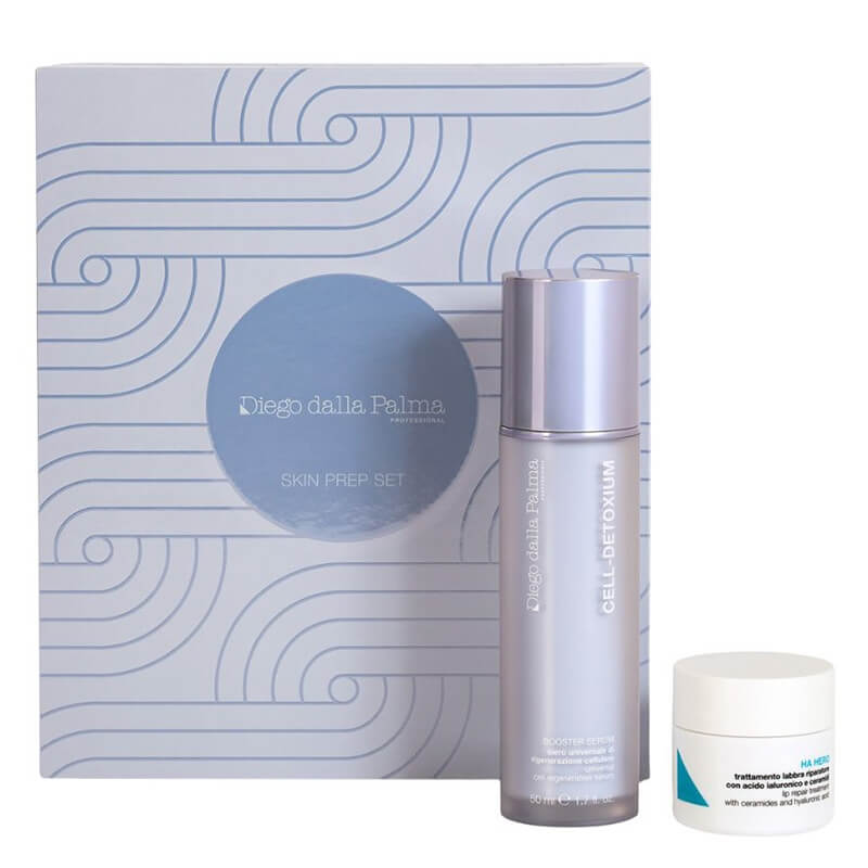 Diego dalla Palma Cell Detoxium and Ha Hero ZESTAW Booster młodości 50 ml + Krem ceramidowy do pielęgnacji ust 20 ml