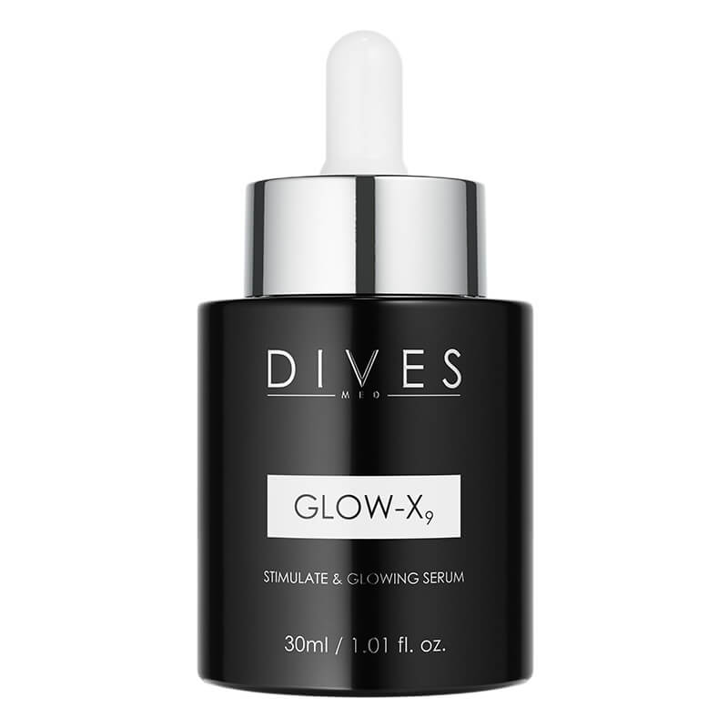 DIVES MED Glow X9 Stimulate and Glowing Serum Serum korygujące o działaniu rozświetlającym 30 ml