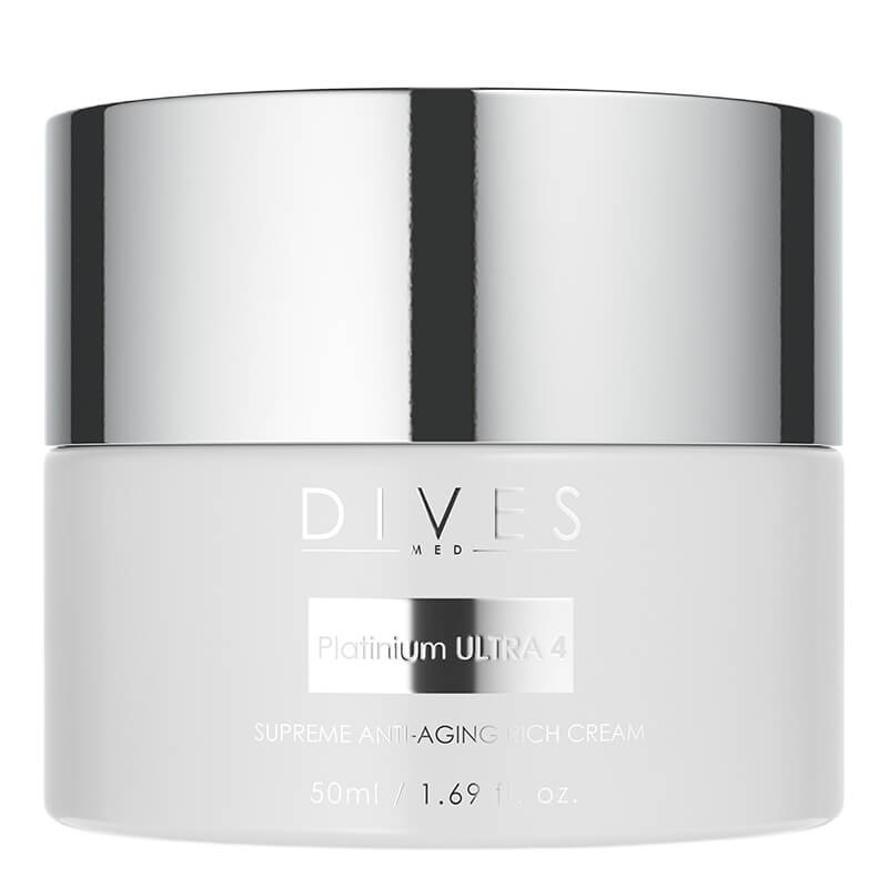 DIVES MED Platinium Ultra 4 Supreme Anti-Aging Rich Cream Zaawansowany krem przeciwzmarszczkowy o bogatej konsystencji 50 ml