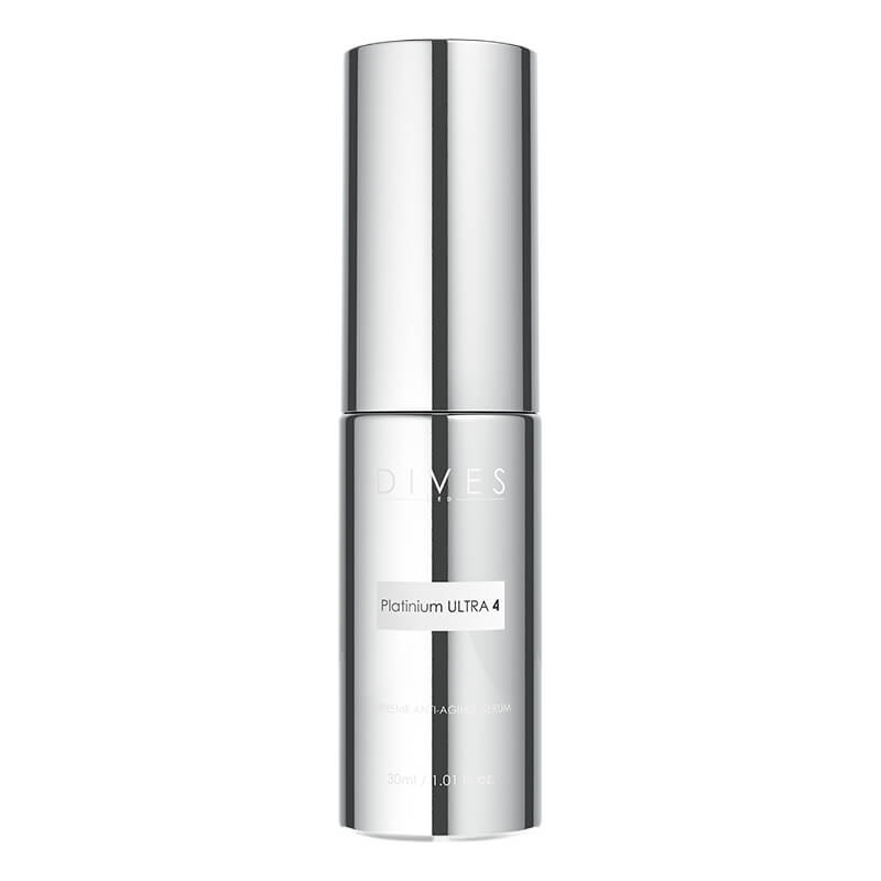 DIVES MED Platinium Ultra 4 Supreme Anti-Aging Serum Ujędrniające serum z platyną, kwasem bursztynowym, kolagenem i polinukleotydami 30 ml