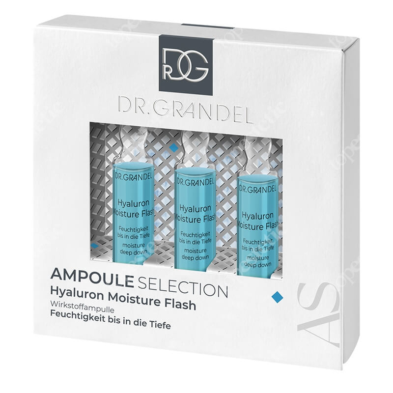 Dr Grandel Hyaluron Moisture Flash Ampułka z mikro-hialuronem: natychmiastowe, intensywne, głębokie nawilżenie 3x3 ml